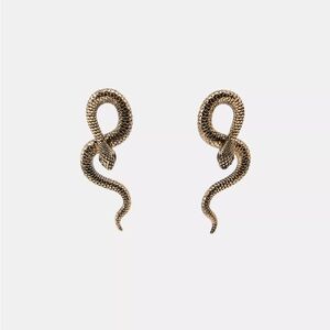 ZARA SNAKE EARRINGS NWT